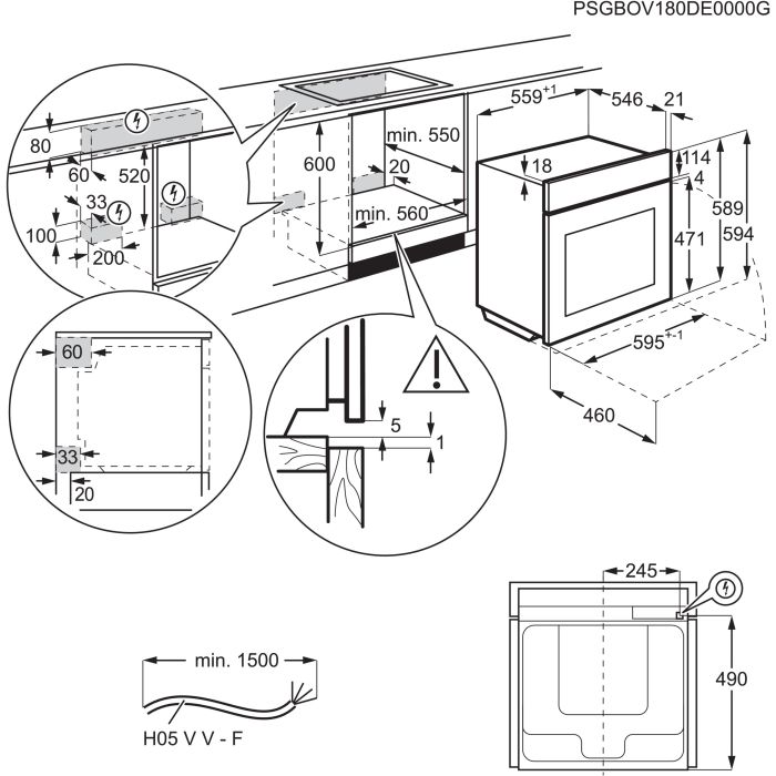 AEG Einbau-Herd Serie 6000 SurroundCook EPB43509BM