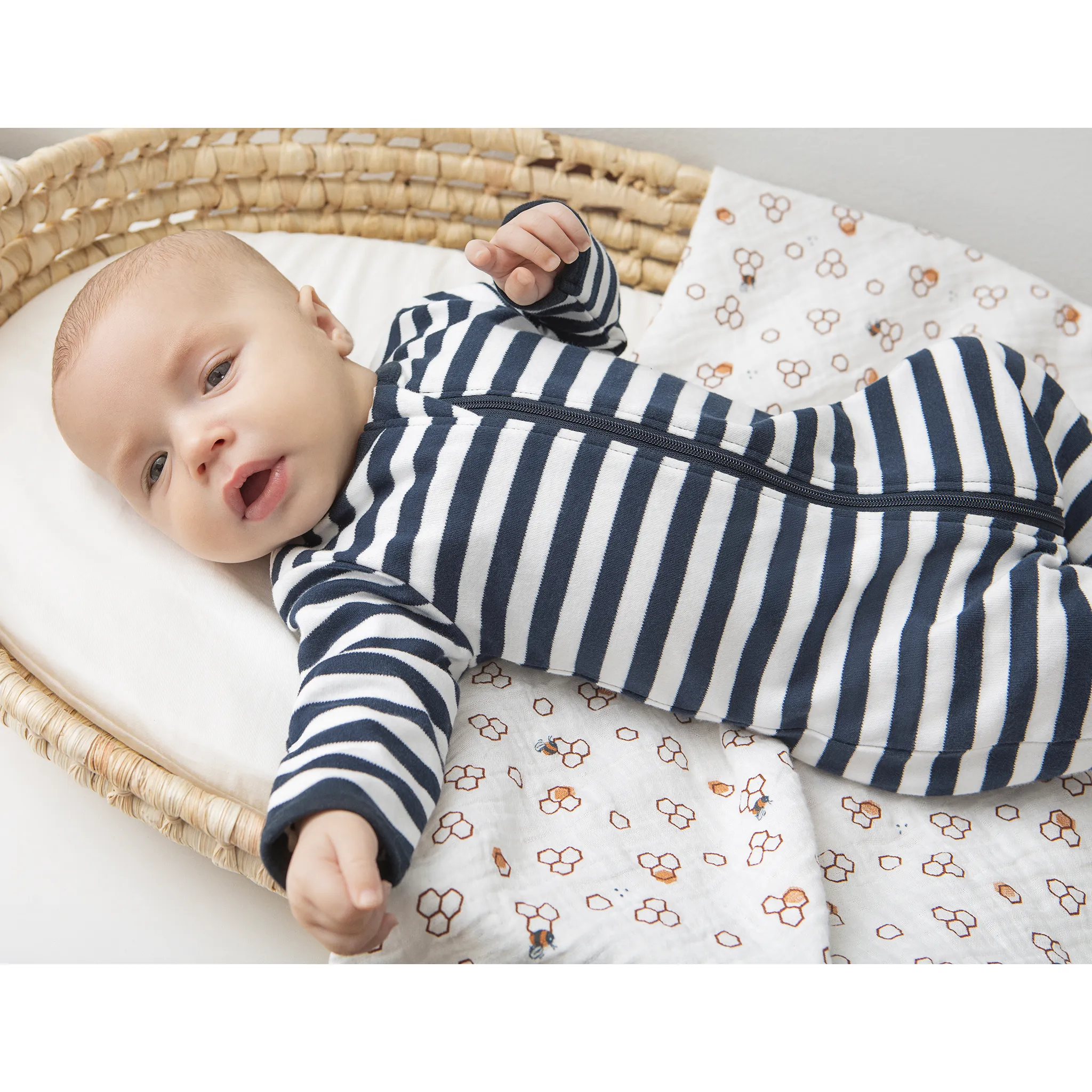Petit Lem Pyjama Rayé Ours 0-12mois