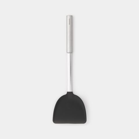 Profile Wokspatel, silicone - Matt Steel / Black