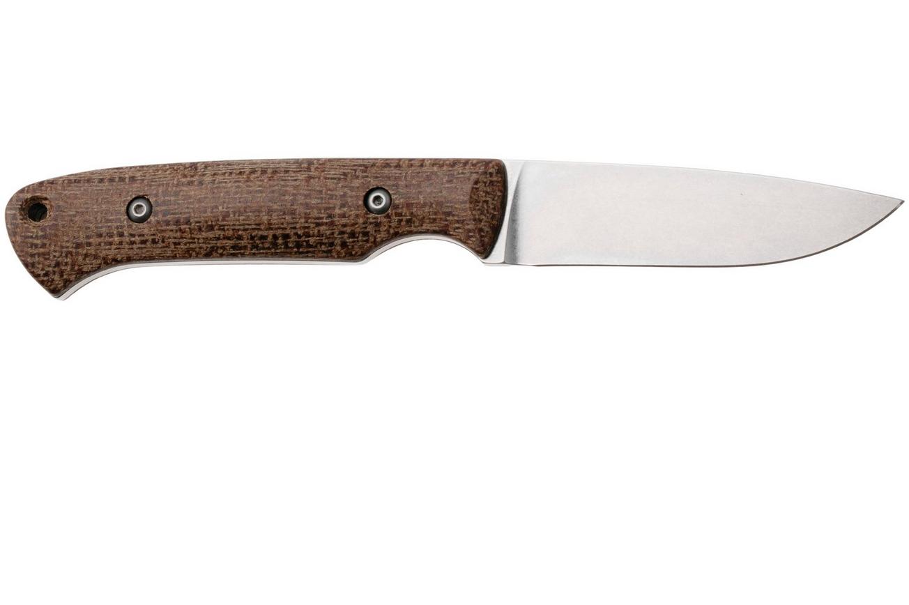 White River Knives Hunter Natural Burlap Micarta jachtmes, Owen Baker Jr. design
