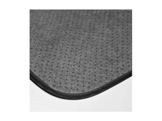 Tapis de Bain 45 x 75 cm Orbella Noir - Microfibre Imprimée