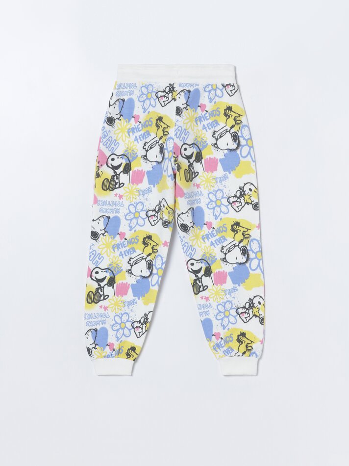 Calça de moletom estampada com Snoopy e Peanuts™ - Branco-sujo