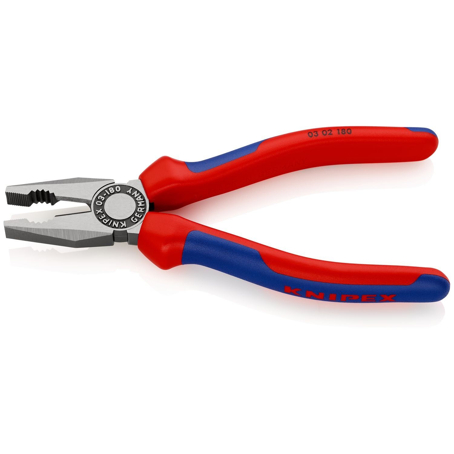 Knipex 03 02 180 Combitang 180mm met comfortgrepen | geatramenteerd