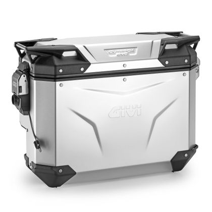 Valise Givi TREKKER OUTBACK EVO SMART 33 LITRES A DÉGAGEMENT (COTE DROIT) SANS BARILLET - Anodisé Universel - Gris