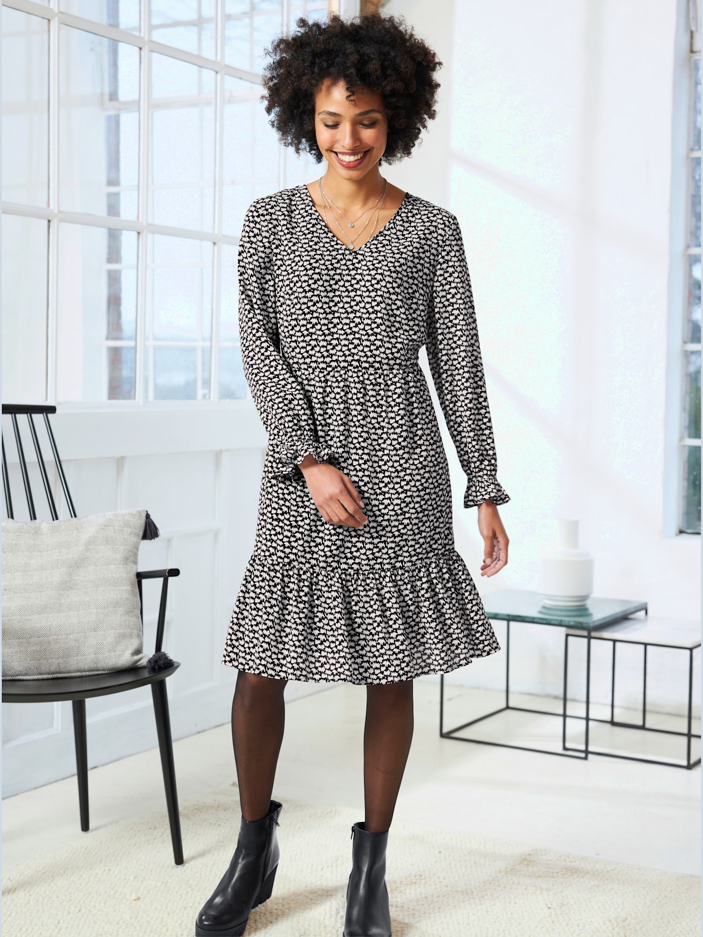 Robe imprimée qualité tissée
