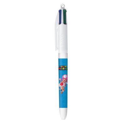 BIC 4 Couleurs Super Mario - Stylo à bille 4 couleurs - 1 mm - différents modèles disponibles