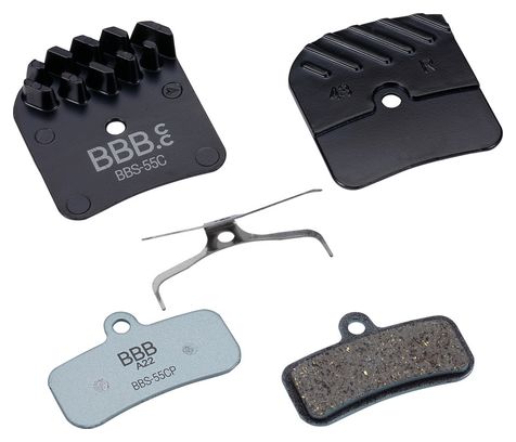 Paire de Plaquettes BBB DiscStop Coolfin Organiques pour Shimano Saint