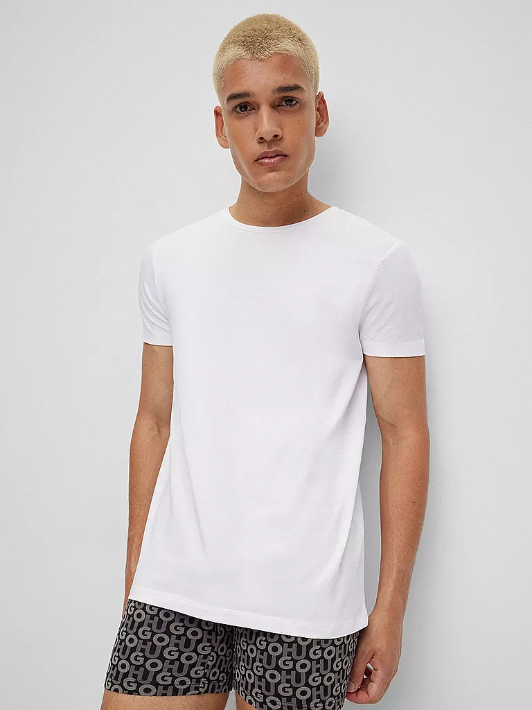 HUGO T-Shirt  2-er Pkg. weiss