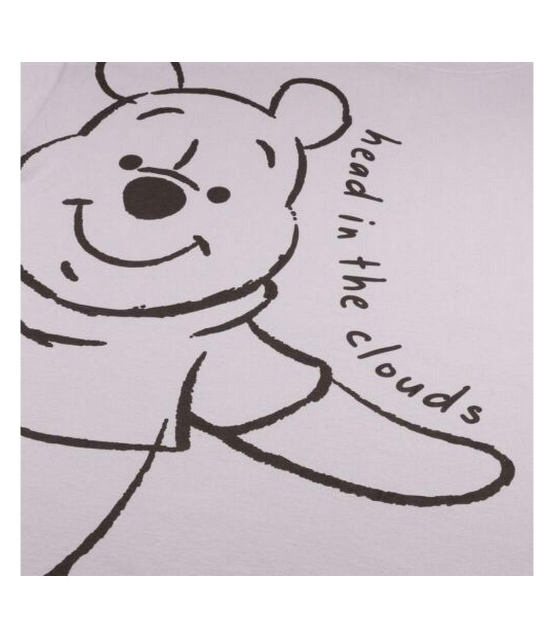 Winnie the Pooh - Chemise de nuit HEAD IN THE CLOUDS - Femme (Lavande / Noir) - UTTV156