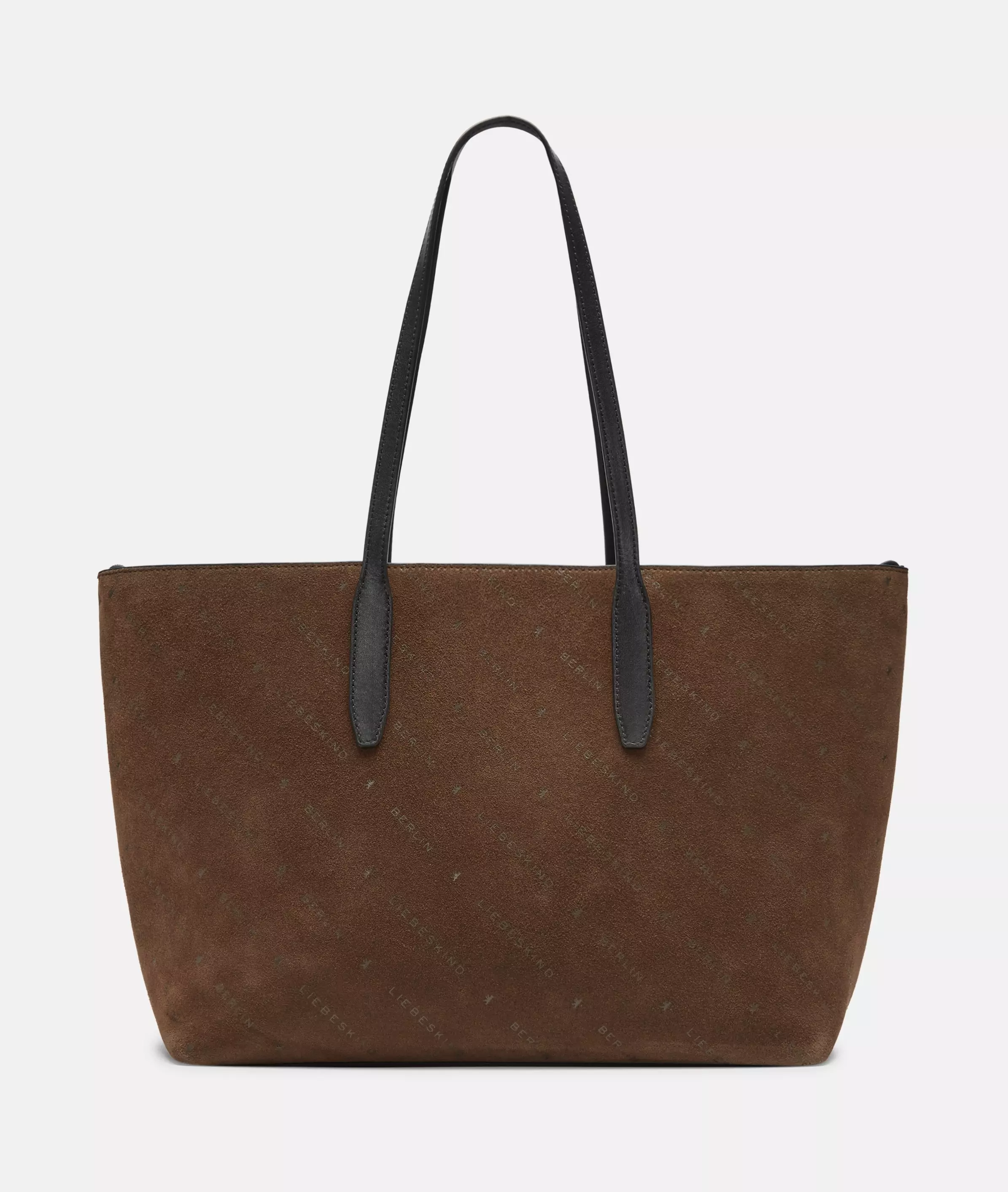 Monogram Shopper M Suede shopper with Liebeskind Berlin lettering