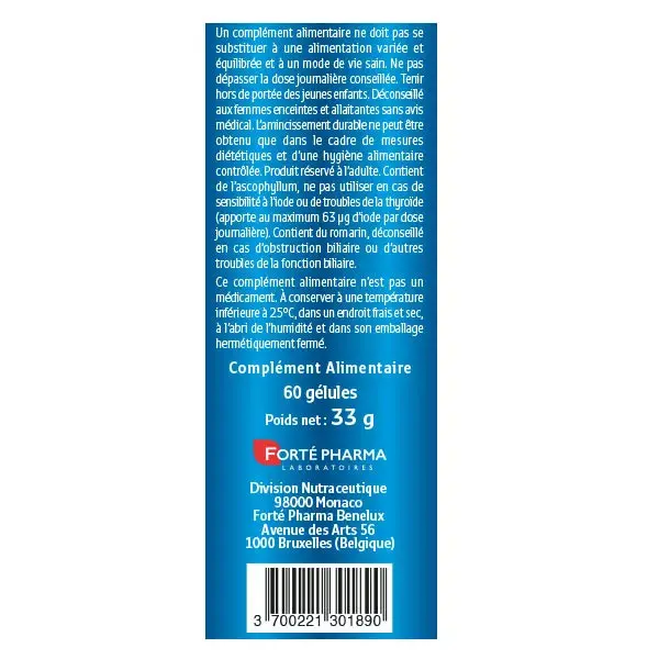Forté Pharma XtraSlim Chrono Mulheres 45+ Emagrecimento e Perda de Peso 60 cápsulas