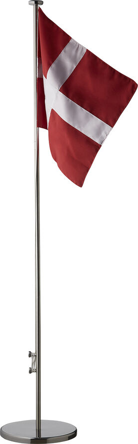 Celebrate Flagstang DK 165 cm Ø27 cm Rustfr Rød/hvid