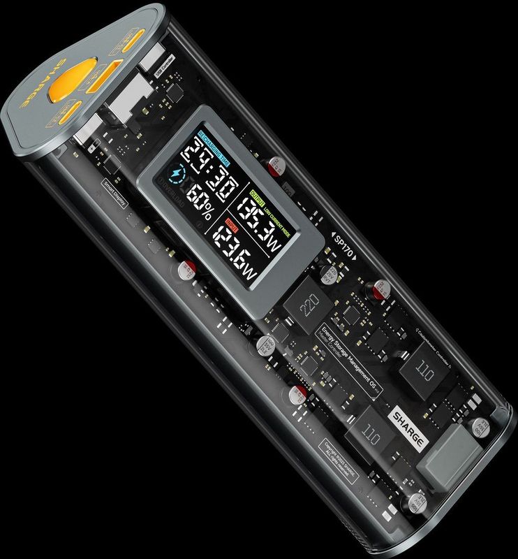 SHARGE - Shargeek 170 - Power Bank - 24000 mAh - Waterdicht - Smart Display - 170W Max Output
