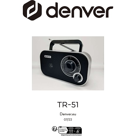 Denver TR-51W FM RADIO HVID