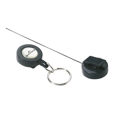 Durable - 10 Enrouleurs de badge - anneau métallique