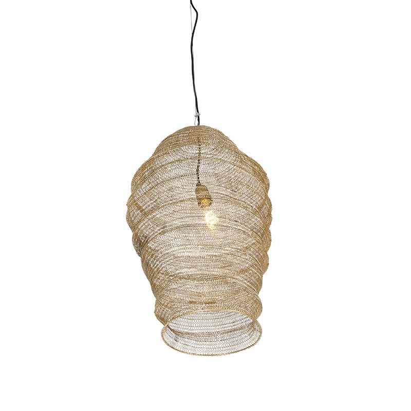 Oosterse hanglamp goud - Nidum