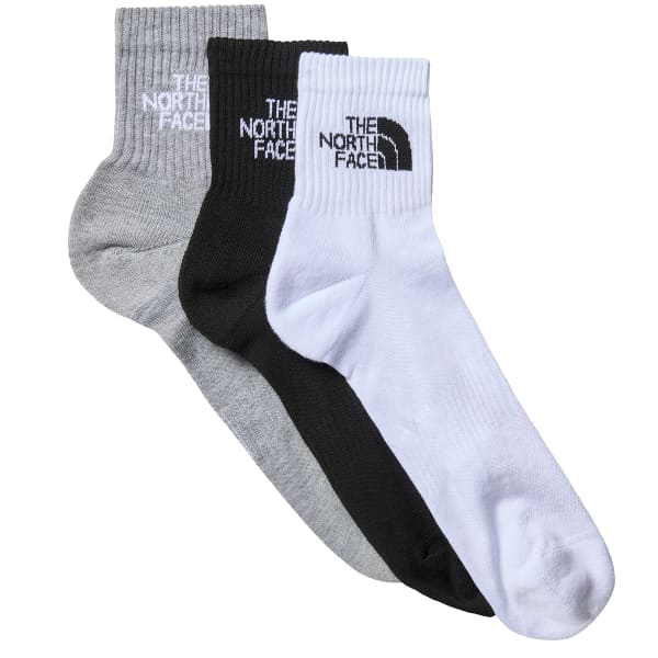 Chaussette THE NORTH FACE MULTI SPORT CUSH QUARTER SOCK 3P BLACK ASSORTED