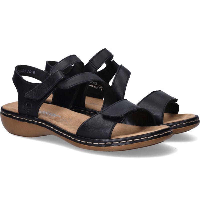 Rieker Sandalen Zwart Dames