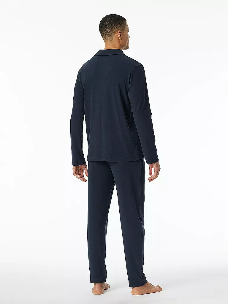 SCHIESSER Pyjama blau