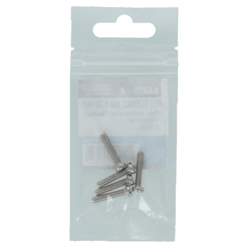 Schroeven voor Montageplaat/ Lasdoos M4 x 16mm 5 Stuks