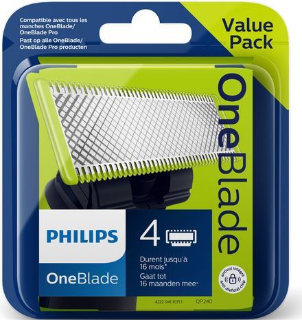 Philips - OneBlade - Vervangmesjes - 4 Stuks