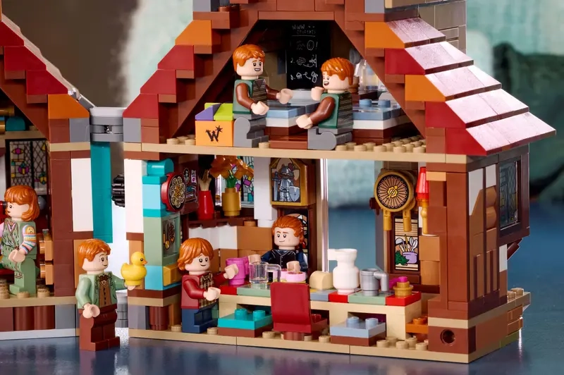 (2405-tlg. Set) Harry Potter Klemmbausteine Spielzeug Sammler Edition Modell Bausatz (76437) Lizenziert - Der Fuchsbau