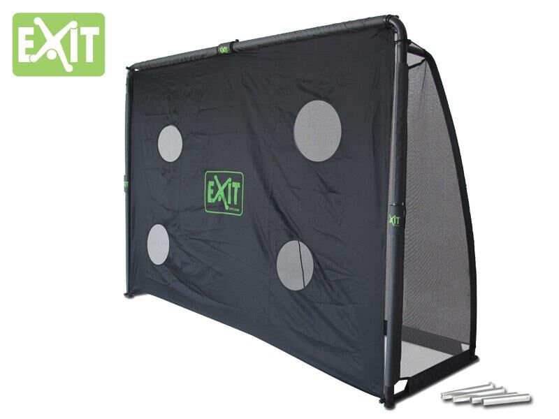 EXIT Finta - voetbalgoal - Zwart - Staal