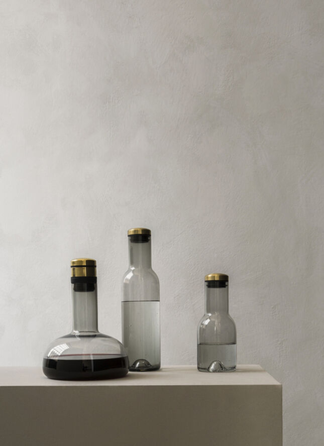Audo Copenhagen Wine Breather, Deluxe, Clear/Gold Transperant