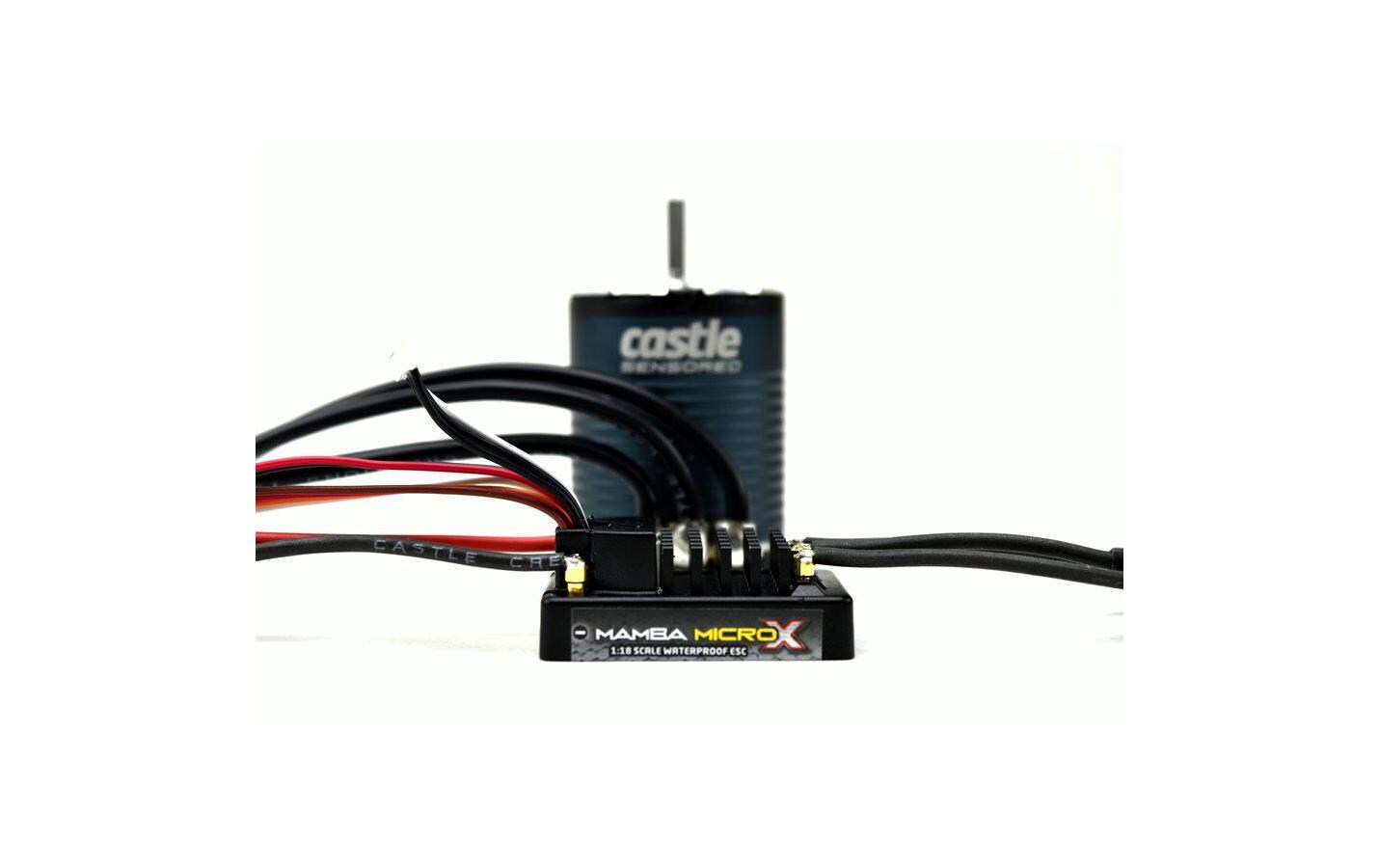 Brushless-Antriebsset Mamba Micro X 1406-1900kV 1:10 Crawler<br>Motor und Regler für 1:10 Modelle