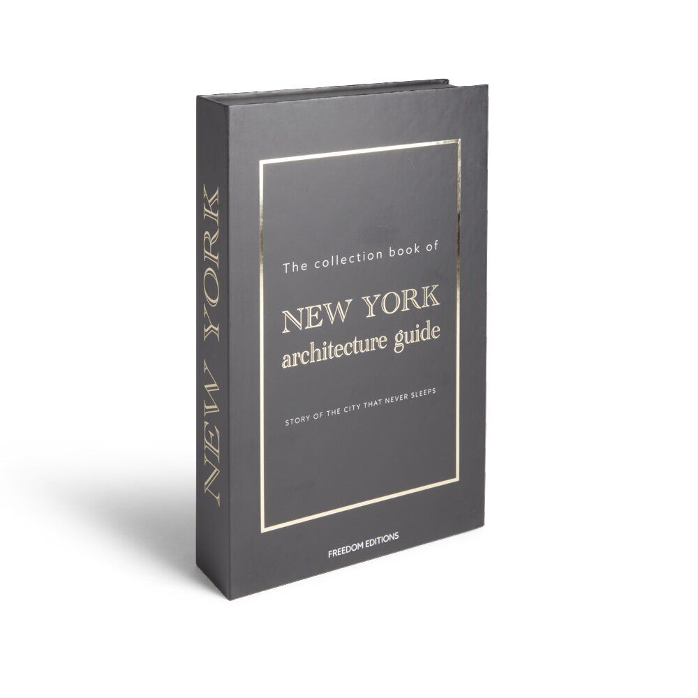 Boîte de rangement faux livre décoratif New York Architecture 27x17x4cm