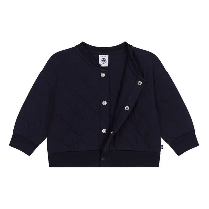 Petit Bateau Veste Meteorite Tubique Matelassée | Bleu marine