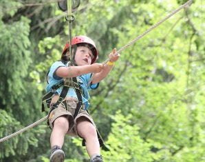 Klettern im Hochseilgarten in Velburg als Geschenk
