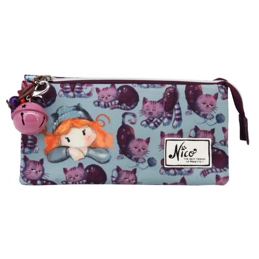 Estojo triplo Ninette Kittens