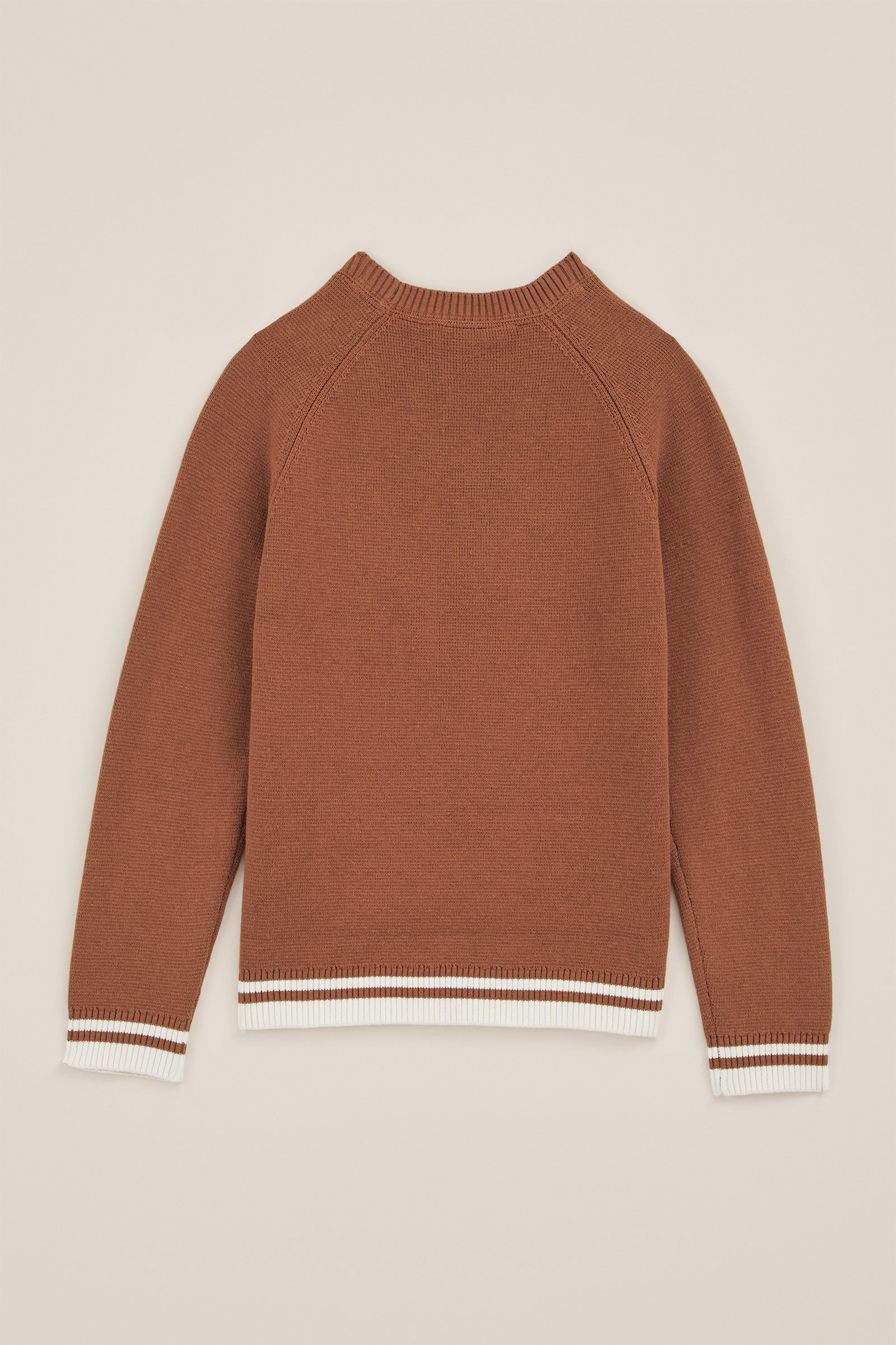 Jongens trui met embroidery logo Blue Ridge Bruin