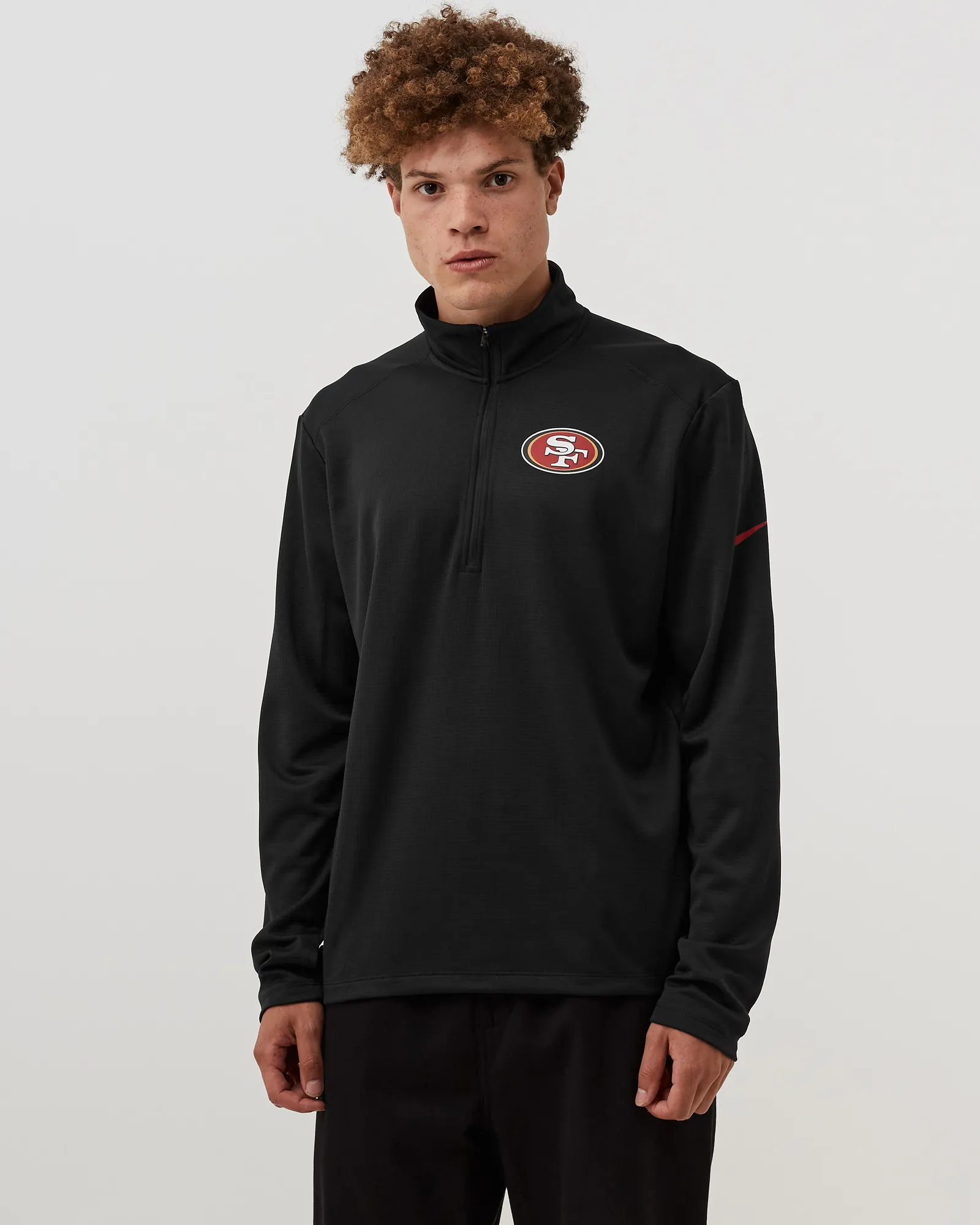 Nike NFL San Francisco 49ers Mens Nike Logo Pacer Half Zip