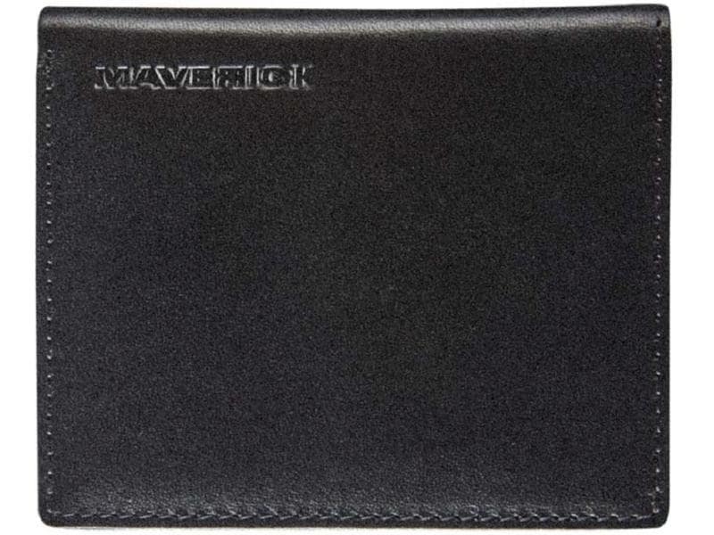 Maverick Portemonnaie All Black 8.5 x 10.2 cm Kreditkartenetui mit RFID Schutz