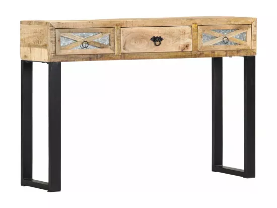 Table console 110 x 30 x 76 cm Bois de manguier massif