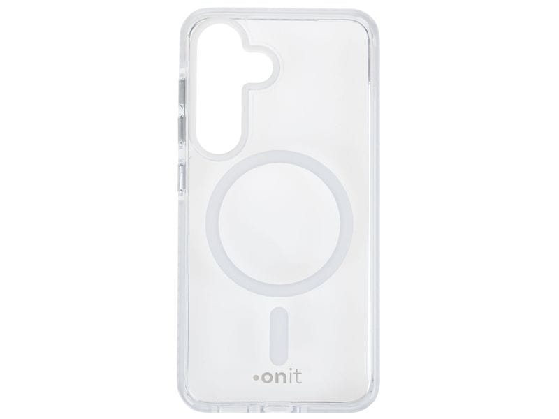 onit Back Cover Armorix Galaxy S25 Weiss transparent MagSafe-kompatible Schutzhülle, fallgeprüft nach MIL-STD-810H