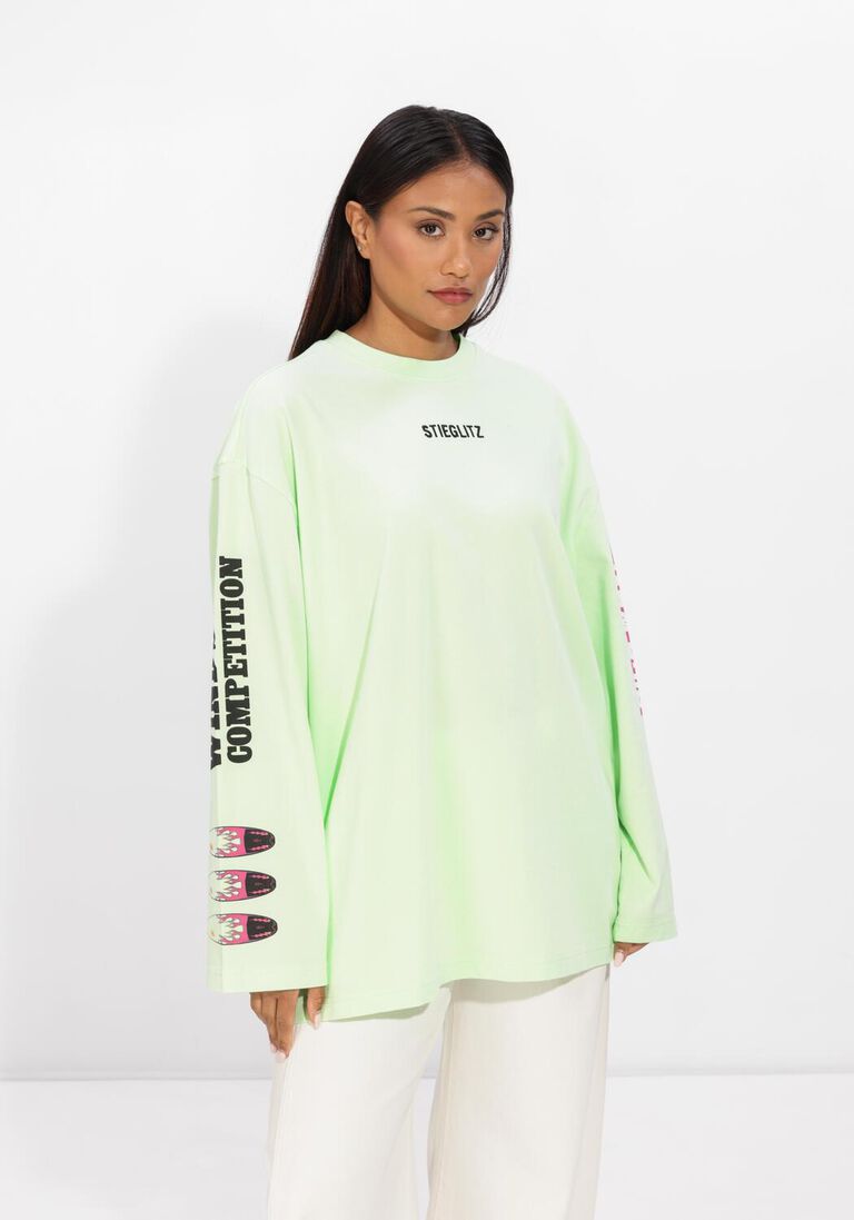 groene stieglitz tops & t-shirts monica skate tee wide sleeves
