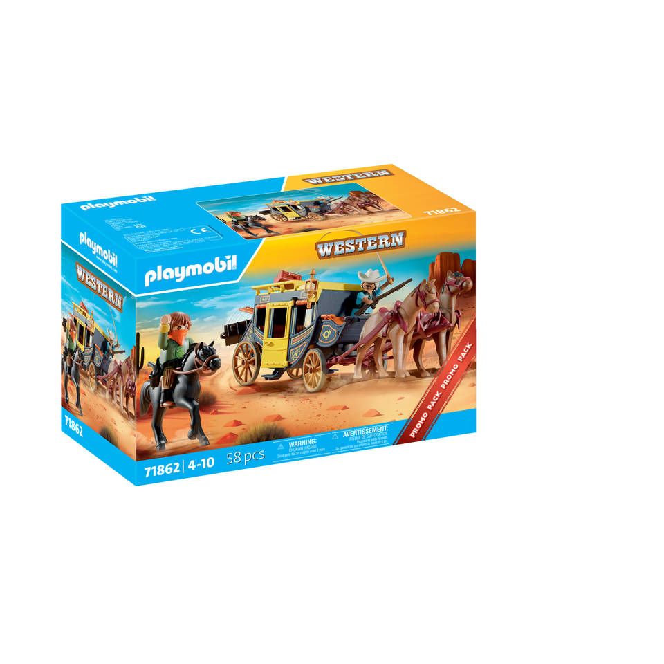 PLAYMOBIL Western Wilde westen postkoets 71862