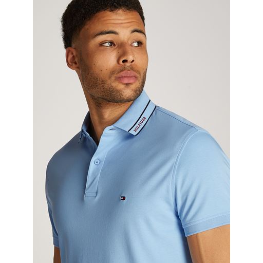 Tommy Hilfiger Monotype Interlock Polo, Vessel Blue, S