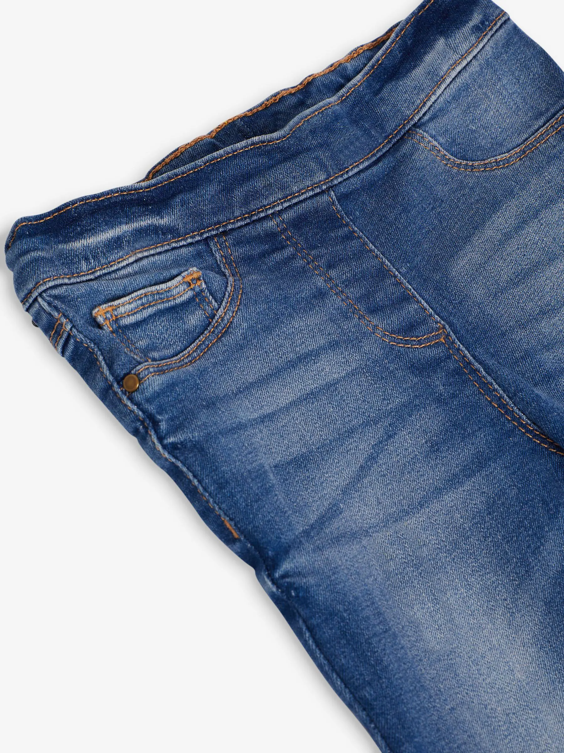 Middenblauw denim - Jegging met elastische taille (3 mnd-7 jr)