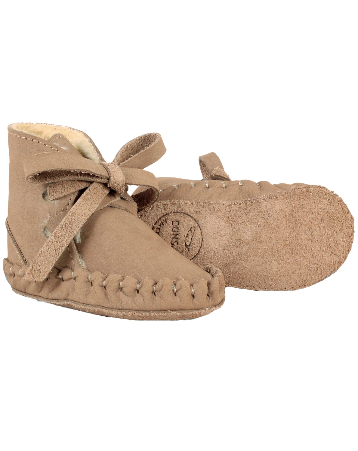 Krabbelschuhe PINA CLASSIC gefüttert in truffle