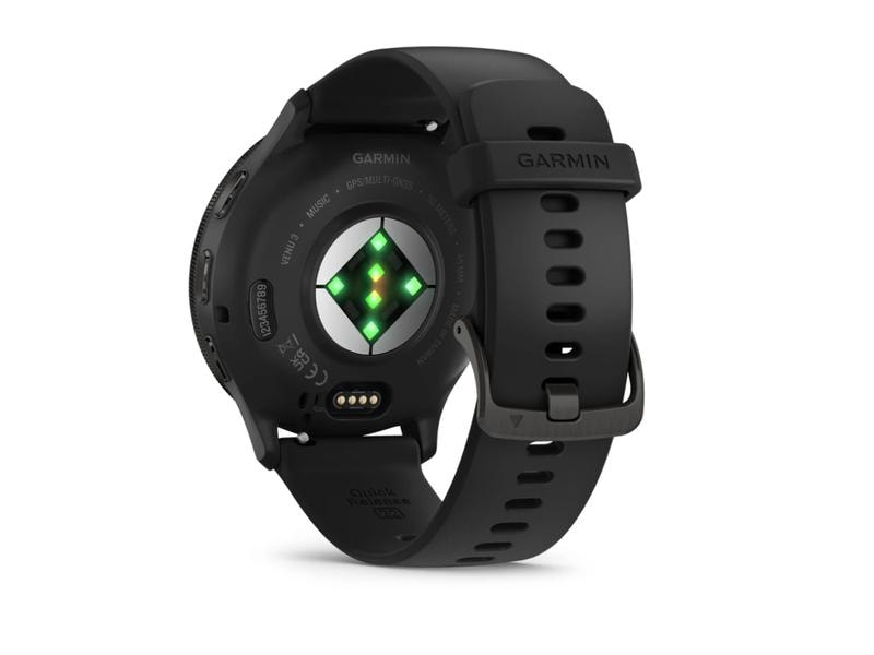 GARMIN Sportuhr Venu 3 Schwarz / Schiefergrau Smartwatch
