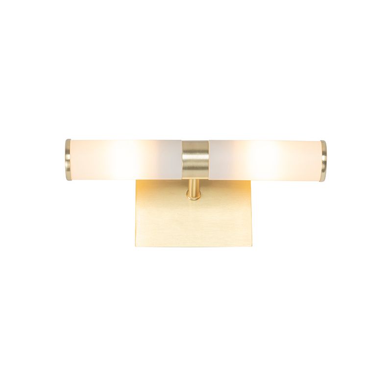 Moderne badkamer wandlamp goud IP44 2-lichts - Bath