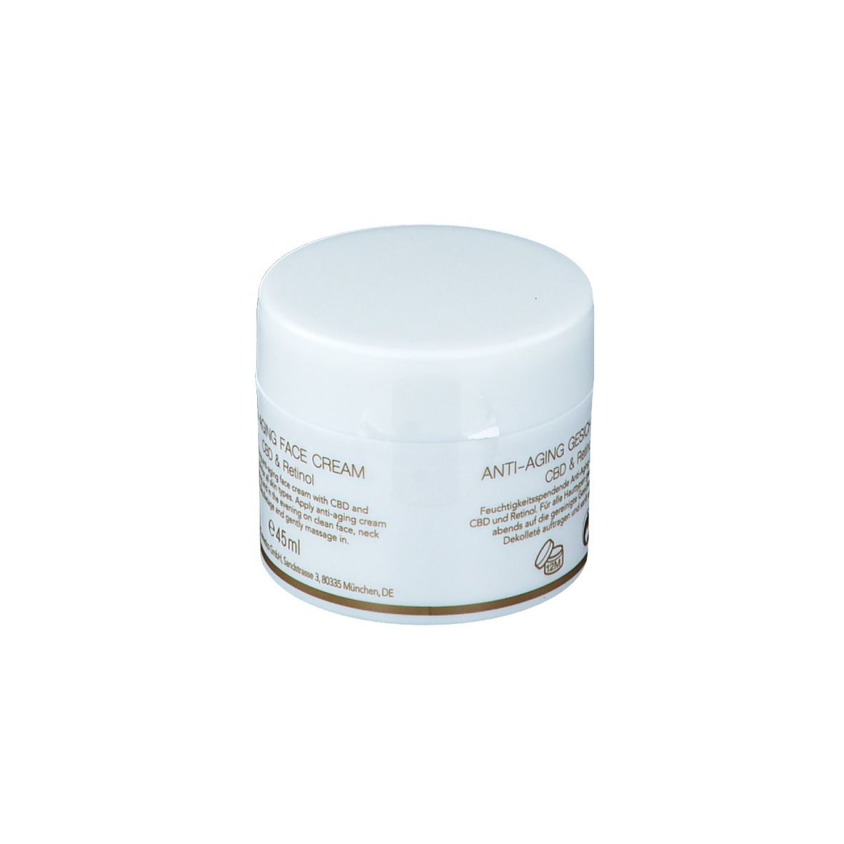 Nordic Cosmetics Anti-Aging Gesichtscreme CBD + Retinol