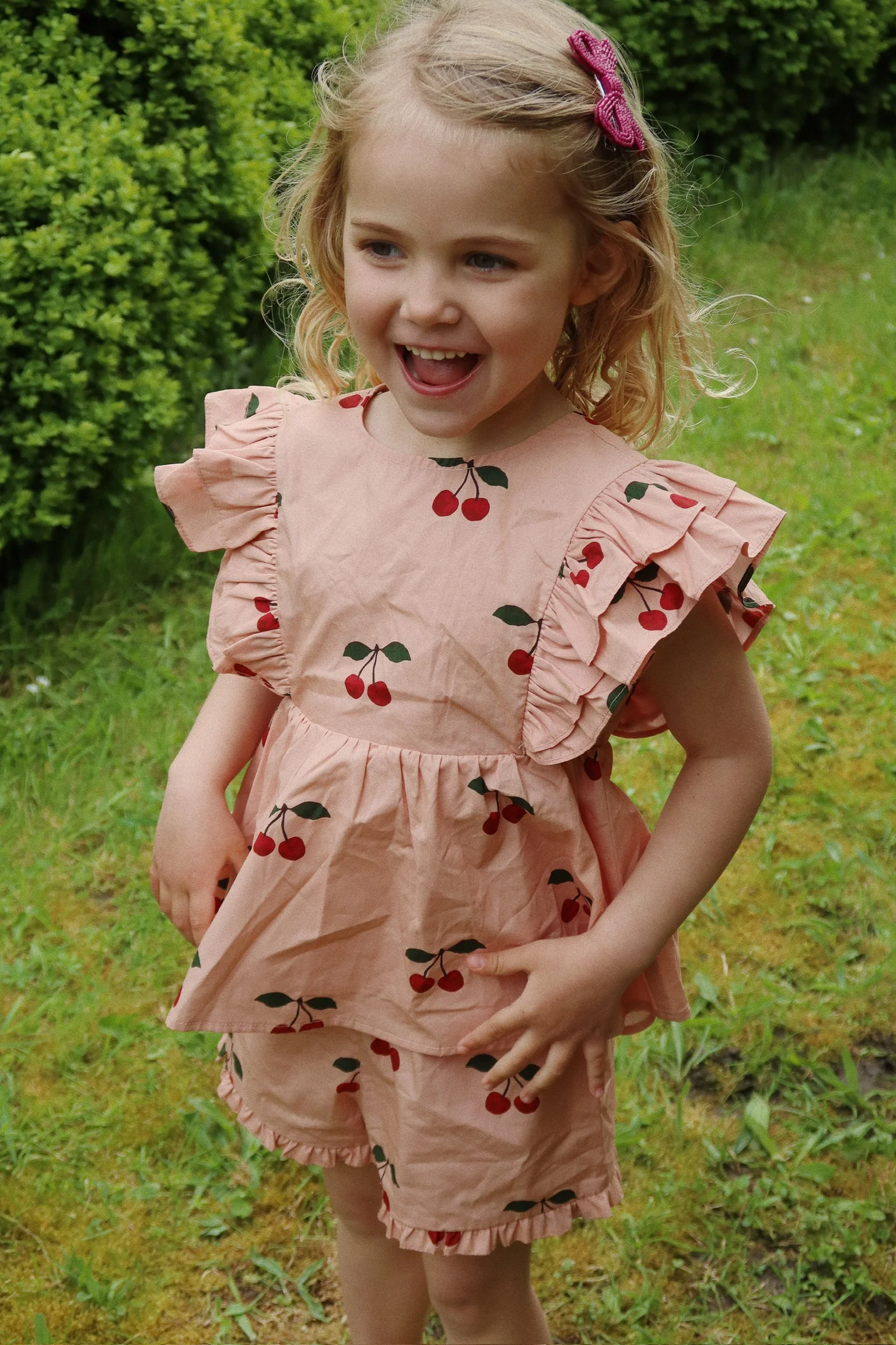 Verbena shorts - ma grande cerise blush - 12M