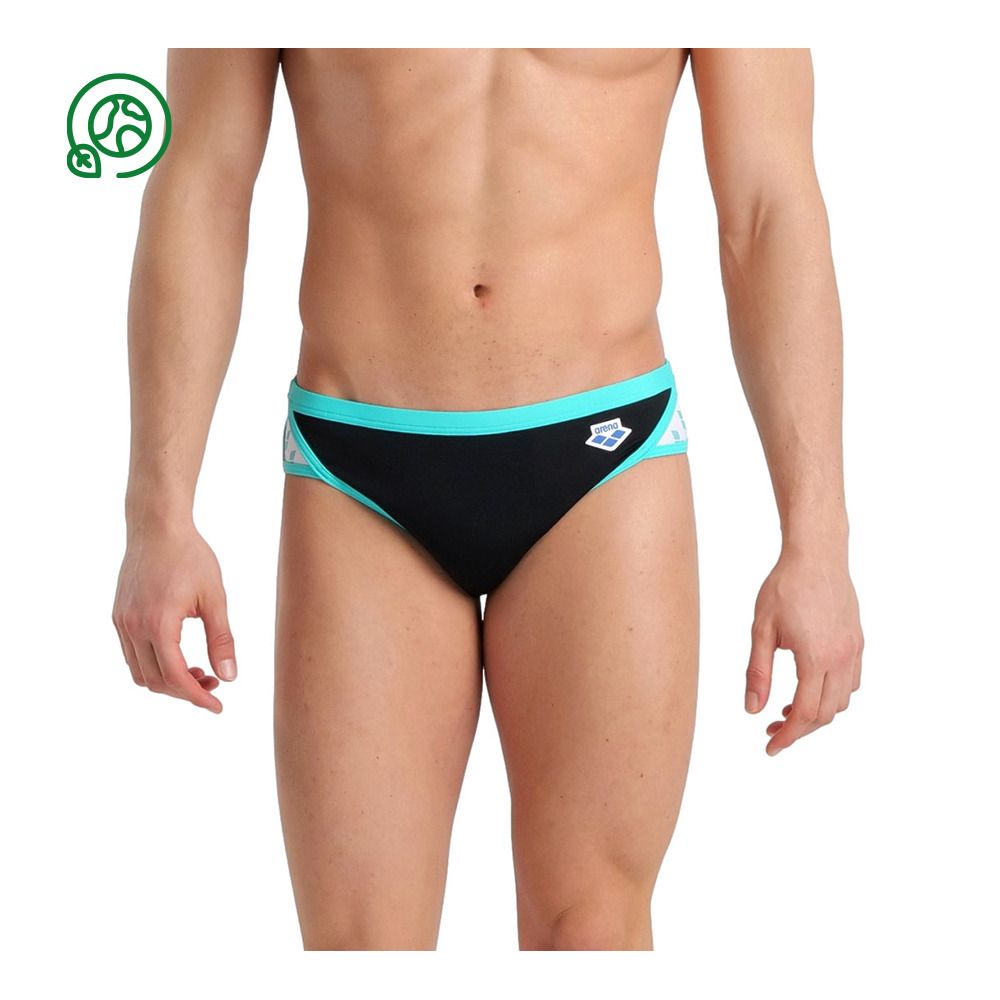 Arena ICONS LOGO - Slip de bain Homme black/white/blue diamond