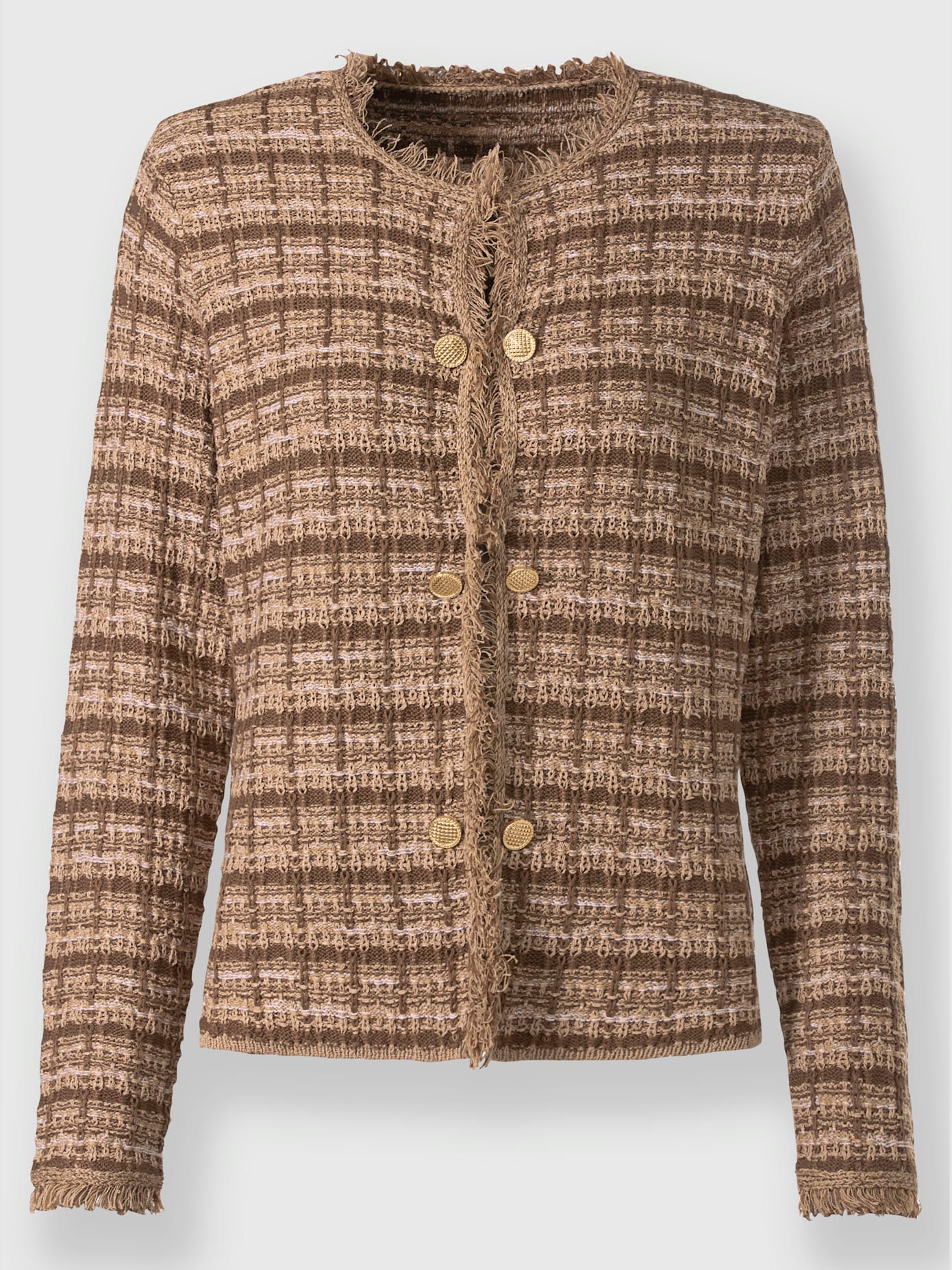 Veste en tricot bouclé structuré pour l'été