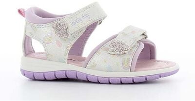 Sprox Babysandaler, Hvit/Lilla